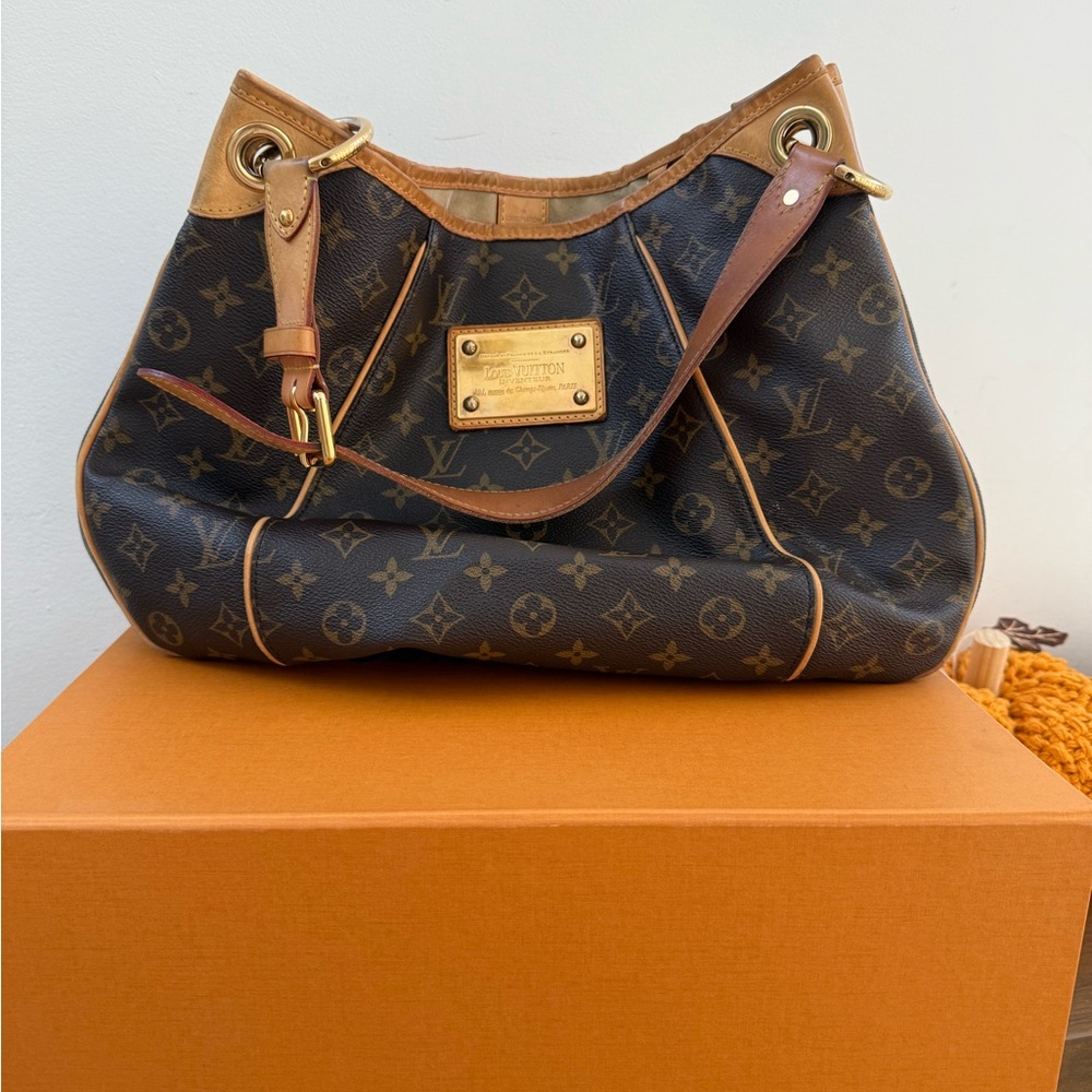 Louis Vuitton Dark Brown and Tan Shoulder Bag